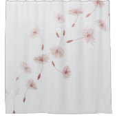 Rideaux De Douche Dandelions en or rose (Devant)