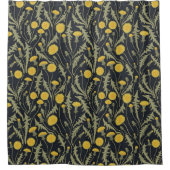 Rideaux De Douche Dandelions, vert, jaune et noir (Devant)