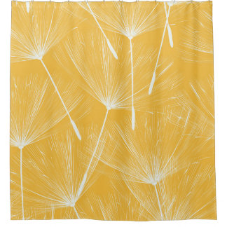 Rideaux De Douche Dandelions vintages : Motif transparent