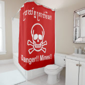 Rideaux De Douche Danger ! ! Les mines ! ! SYMBOLE ☠ Cambodgien Khme (En situation)