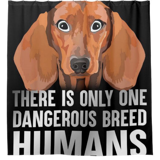 Rideaux De Douche Dangerous Breed |Funny Lover Gift (Devant)
