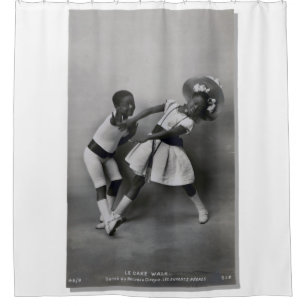 Rideaux De Douche Danse de promenade de gâteau de Français des