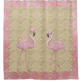 Rideaux De Douche Danse Flamant rose (Devant)