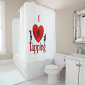 Rideaux De Douche Danse I Heart Tap (En situation)
