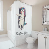 Rideaux De Douche Danse Unicorne Floss (En situation)