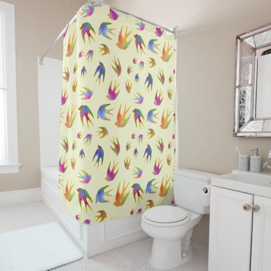Rideaux De Douche Danser avec le vent Sunkissed (En situation)
