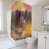 Rideaux De Douche Danseuse amérindienne ROLLING THUNDER (En situation)