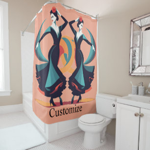 Rideaux De Douche Danseuse flamenco Thunder_Cove