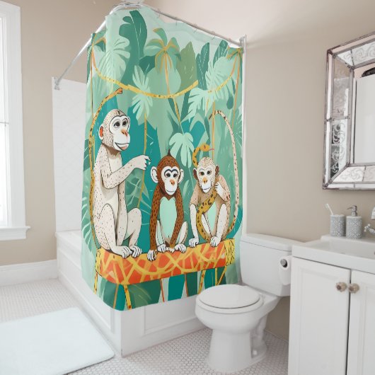 Rideaux De Douche Date de lecture (En situation)