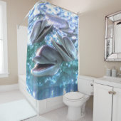 Rideaux De Douche Dauphins heureux (En situation)