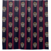 Rideaux De Douche Day of the Dead Sugar Skull (Mossy) (Devant)