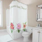 Rideaux De Douche Daylily Garden (En situation)