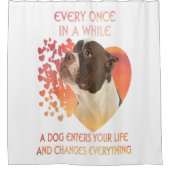 Rideaux De Douche De Temps En Temps Un Chien Entre Dans La Vie (Devant)