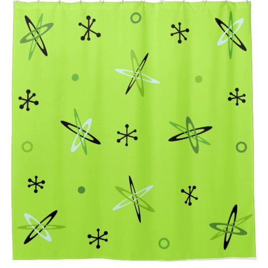 Rideaux De Douche Début de l'ère atomique Chartreuse (Devant)