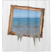 Rideaux De Douche Décalage de l'océan hors cadre d'image (Devant)