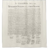 Rideaux De Douche Déclaration d'indépendance 4 juillet Amérique (Devant)