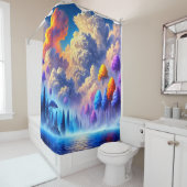 Rideaux De Douche Décor artistique (En situation)