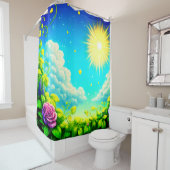 Rideaux De Douche Décor artistique (En situation)