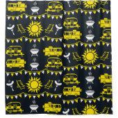 Rideaux De Douche Décor camping Caravan (Devant)