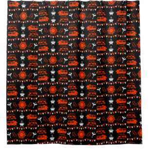 Rideaux De Douche Décor camping Caravan