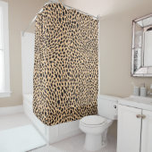 Rideaux De Douche Décor de guépard de peau (En situation)