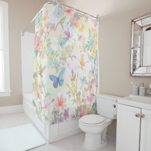 Rideaux De Douche Décor de la salle de bain de printemps, Fleurs sau