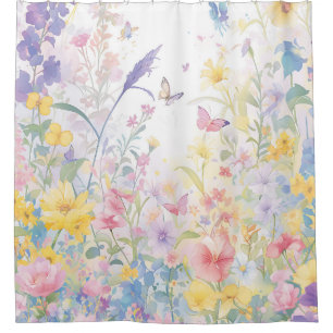 Rideaux De Douche Décor de salle de bain pour filles, jardin de papi