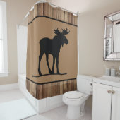 Rideaux De Douche Décor d'orignal (En situation)
