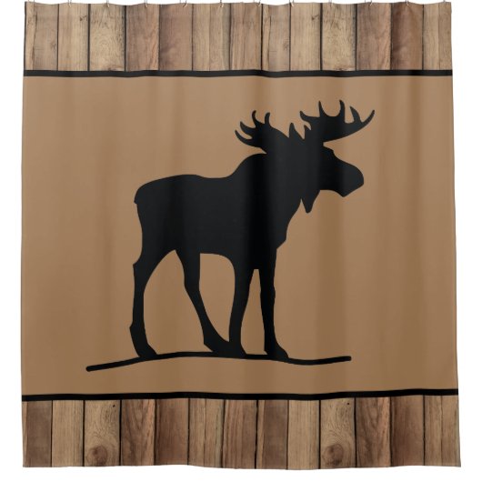 Rideaux De Douche Décor d'orignal (Devant)