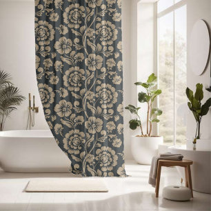 Rideaux De Douche Décor floral impressionnant attirant