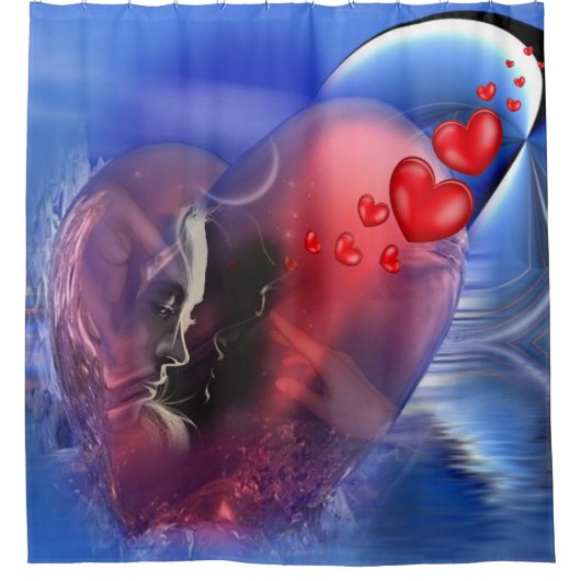 Rideaux De Douche Décor romantique (Devant)