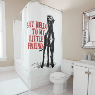 Rideaux De Douche Décoration de salle de bain Grand Danois ami chien