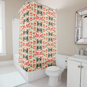 Rideaux De Douche Décoration intérieure Otomi mexicaine