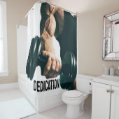 Rideaux De Douche Dédication Motivation Muscles d'entraînement (En situation)