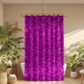 Rideaux De Douche Deep Pink Glam Faux Glitter Pattern