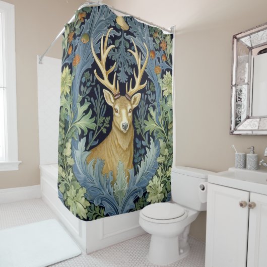 Rideaux De Douche Deer Art nouveau (En situation)