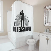 Rideaux De Douche Défenseur du hockey (En situation)