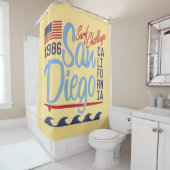 Rideaux De Douche Défi 1986 de surf de San Diego (En situation)