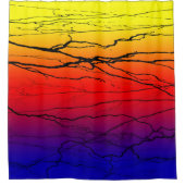 Rideaux De Douche Dégradé Abstrait (Devant)