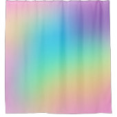 Rideaux De Douche Dégradé arc-en-ciel doux et prismatique (Devant)