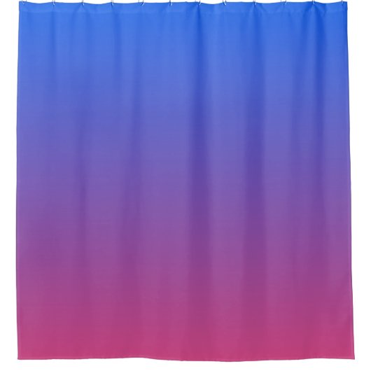 Rideaux De Douche dégradé bleu et rose ombre (Devant)
