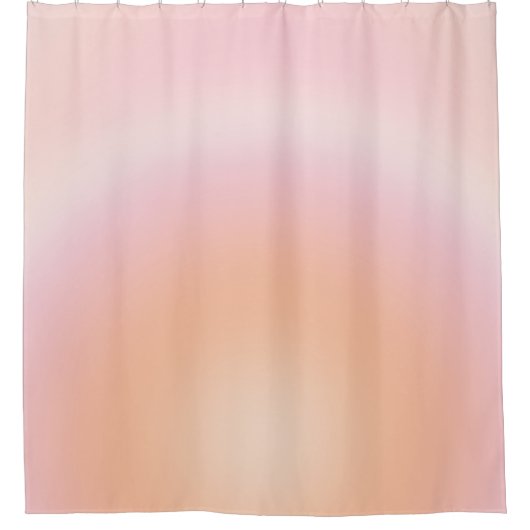 Rideaux De Douche Dégradé Fuzz Peach (Devant)