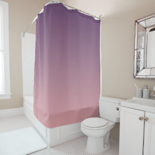 Rideaux De Douche Dégradé rose et lilas, Ombre.