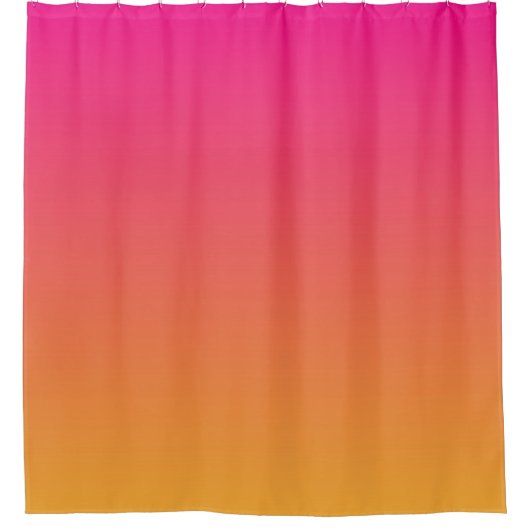 Rideaux De Douche dégradé rose et orange (Devant)