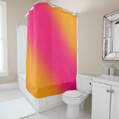 Rideaux De Douche Dégradé rose jaune (En situation)