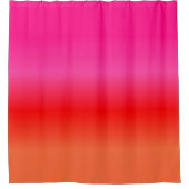 Rideaux De Douche Dégradé rose, rouge et orange (Devant)