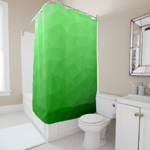Rideaux De Douche Dégradé vert clair de maille géométrique motif lum
