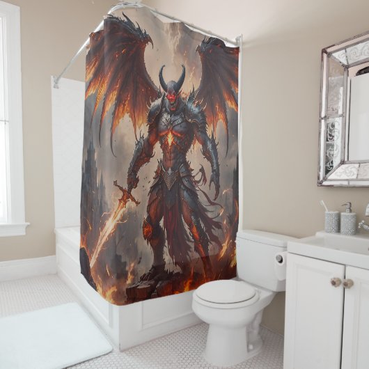 Rideaux De Douche Démon mythique (En situation)
