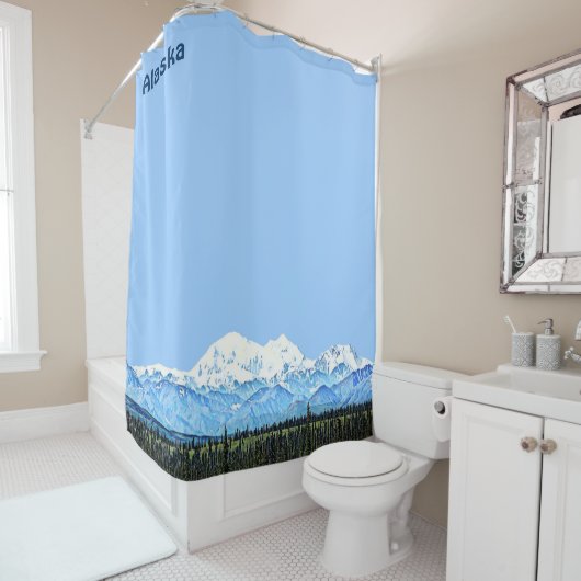 Rideaux De Douche Denali (Mt. McKinley) (En situation)