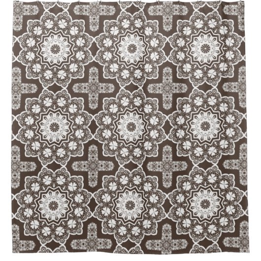 Rideaux De Douche Dentelle blanche (Devant)